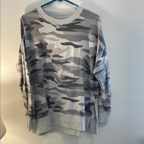 aerie Sweaters - Aerie Gray Camouflage Sweatshirt